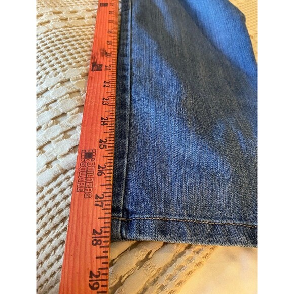 Gloria Vanderbilt Size 12 Short Denim Jeans Relaxed Fit Distressed Look - Picture 10 of 10